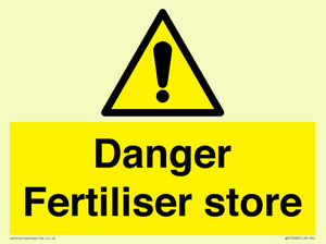 Danger Fertiliser store